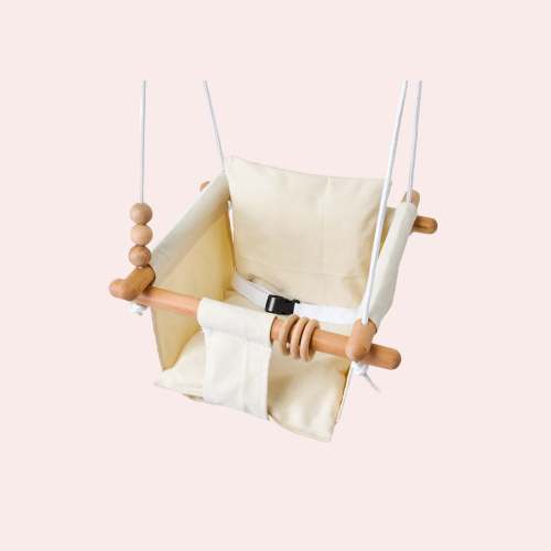 Canvas & Wood Baby Hanging Swing – sunlovekids