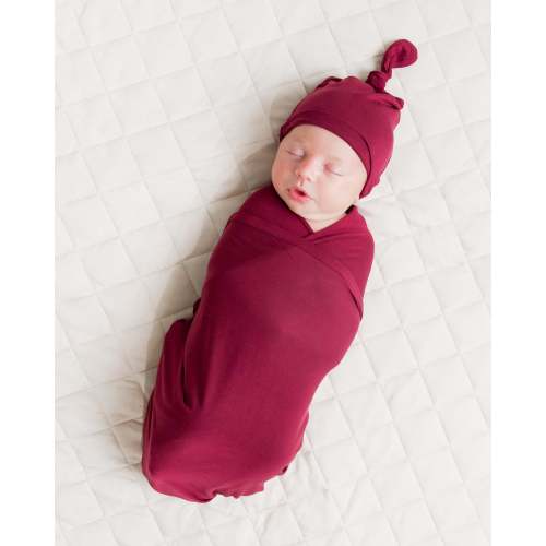 Berry Dramatic Swaddle & Beanie Set
