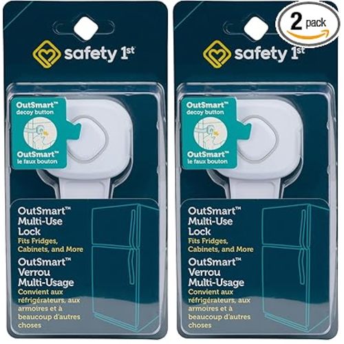 Safety 1st OutSmart Multi Use Lock, White (Pack of 2)