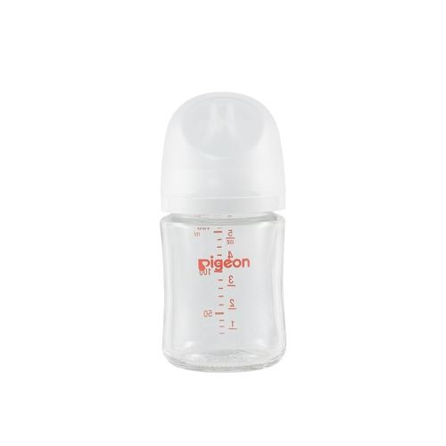 Pigeon - Glass Bottle 5oz/147ml (1-Pack) with SS Nipple 0M+
