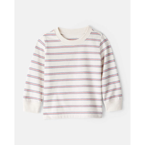 Baby Boy Striped Long-Sleeve Tee - Ivory - Carter's | Carter's