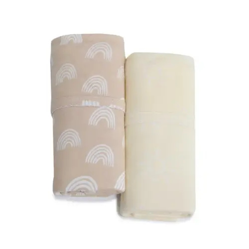 Bubba Blue 2 Pack Wrap Nordic Vanilla/Latte | Baby Bunting AU