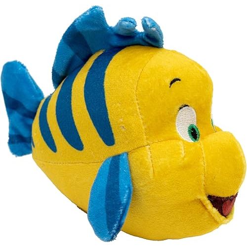 Buckle-Down Disney Dog Toy, The Little Mermaid Flounder Full Body Pose, Plush