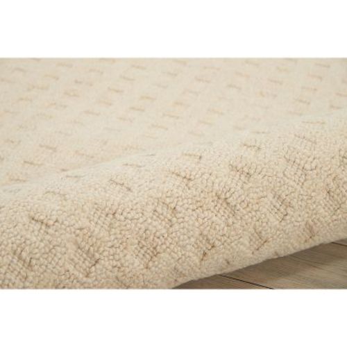 Nourison Perris Textured Indoor Area Rug | Ivory | 5x7