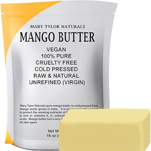 Mary Tylor Naturals Mango Butter 1 lb Cold Pressed, Unrefined,Raw Pure Mango Butter —