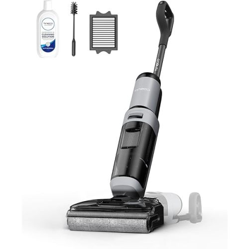 Tineco Floor ONE i5 Stretch Wet Dry Vacuum Cleaner, Vacuum & Mop in One Step, 20kpa Powerful Suction, 180° Lay-Flat Design, Anti-Tangle Design, Dual-Sided Edge Cleaning, Up to 30* Minutes Runtime
