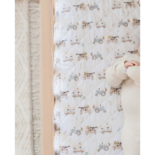 Waterproof Fitted Cot Sheet | Oakwood Farm