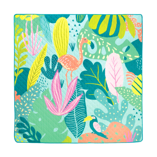 Waterproof Playmat | Flamingo-A-Go-Go Design – Rudie Nudie