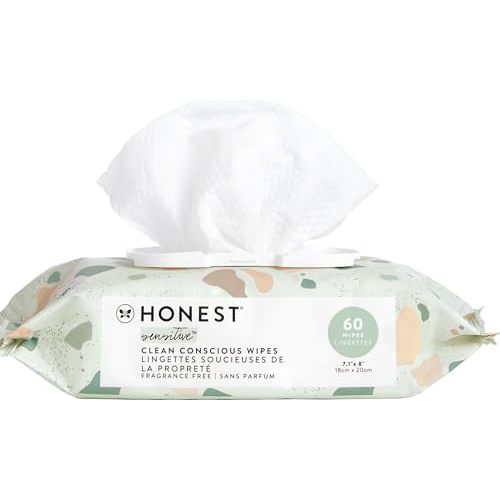 The Honest Company Multi-Use Baby Wipes, Geo Mood, 60 Count