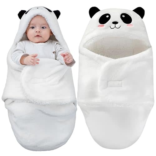 Baby Swaddle Blanket – Ultra Soft Plush Wrap for Newborns 0-6Months, Warm Sherpa Receiving Blanket Essential for Infant Sleep