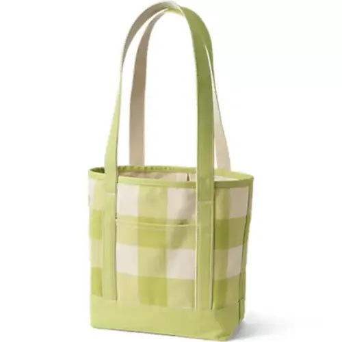 Medium Print 5 Pocket Open Top Canvas Tote Bag | Lands' End