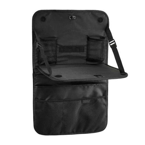 Auto Drive Multi-Pocket Backseat Organizer with Table (Black)