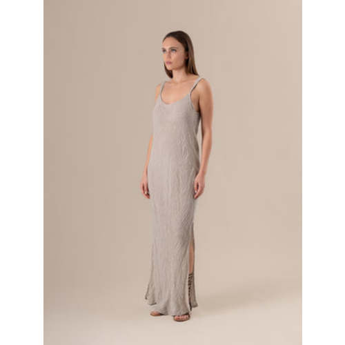 Vestito Sottoveste Maxi Garzata Naturale – Bottega di Brunella