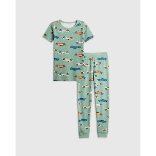 100% Organic Cotton Short Sleeve and Pant Pajama Set