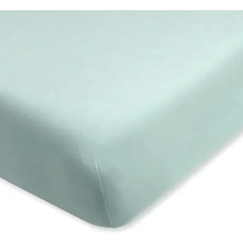 HonestBaby Unisex-Baby Fitted Crib Sheets Set Standard Mattress, 100% Organic Cotton Baby Boys, Girls, Neutral, 1 Pack - SAGE, One Size