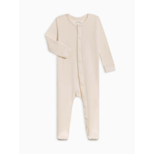 Pointelle Footed Sleeper - Ivory / 0-3M