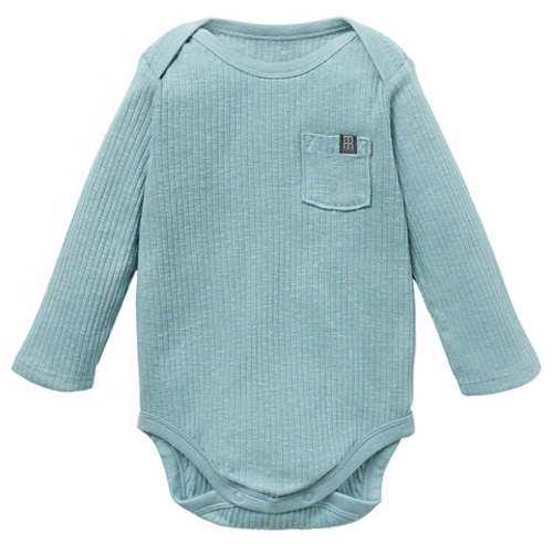 Baby Boys Teal Long Sleeve Bodysuit