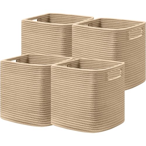 UBBCARE Set of 4 Storage Basket- Brown