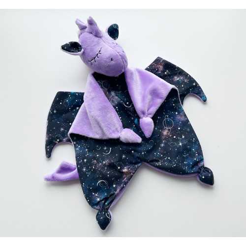 Purple dragon lovey for baby shower gift
