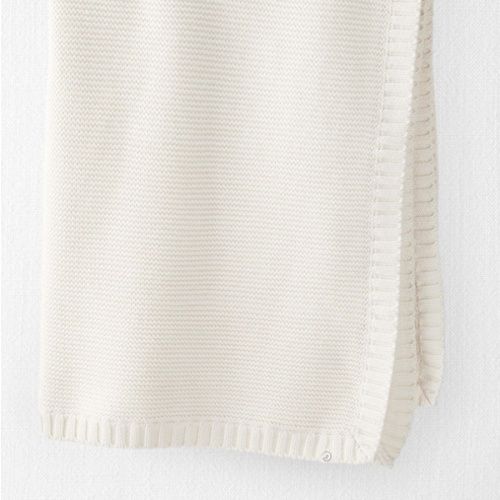 Baby Organic Cotton Signature Stitch Blanket in Cream - Little Planet | Carter's