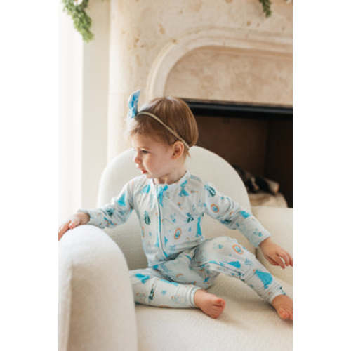 Amelia Bow Zipper Romper – In My Jammers