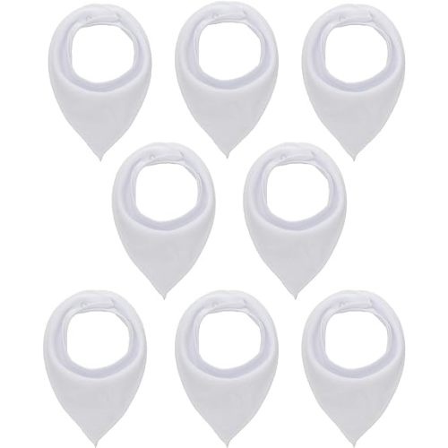 Maiwa Cotton Bandana Drool Bibs for Baby Girl Boys for Drooling and Teething for 8 Pack