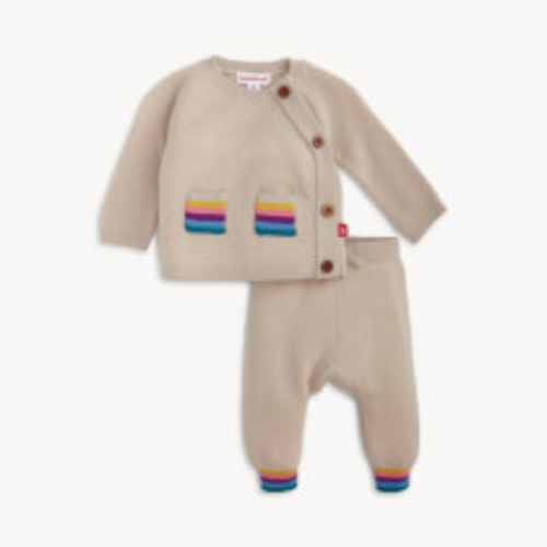 Magnetic Me Magnetic Take Me Home Set - Oatmeal Rainbow Stripe