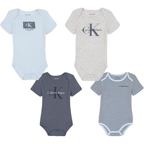 Calvin Klein baby-boys 4 Pack Bodysuit