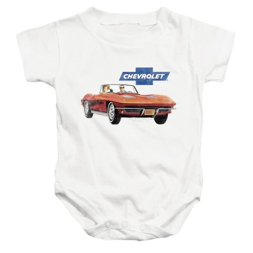 Baby Chevy Corvette Vintage Ad Infant Bodysuit