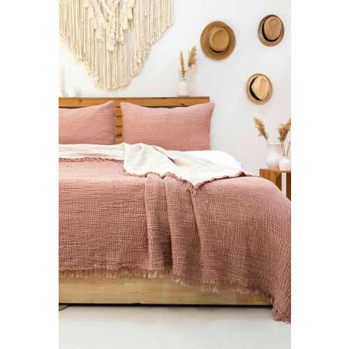 Organic Turkish Cotton Muslin Bedding Set: Extra Soft Gauze Blanket