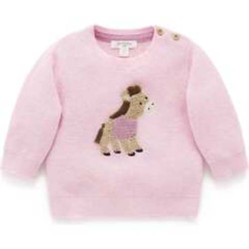 On The Farm Jumper Primrose Melange - Purebaby Sweaters | Maisonette