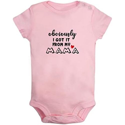 Obviously Got it from my Mama Funny Romper, Newborn Baby Bodysuit, Infant Jumpsuit, Kids Short Clothes, Graphic Outfits