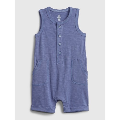 Baby Gen Good Shorty One-Piece in larkspur, size: 3-6 M