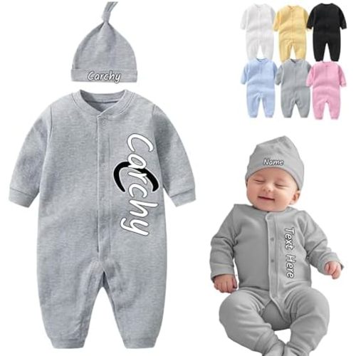 Custom Baby Clothes Boy Baby Girl Coming Home Outfit, Personalized Newborn Coming Home from Hospital Outfit 0-3 months