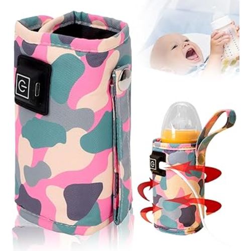 USB Baby Bottle Warmer,Portable Car Travel Bottle Warmer,Three Levels Temperature Adjustment Hook Design Bottle Warmer, Milk Heat Keeper Baby Bottle Warmer