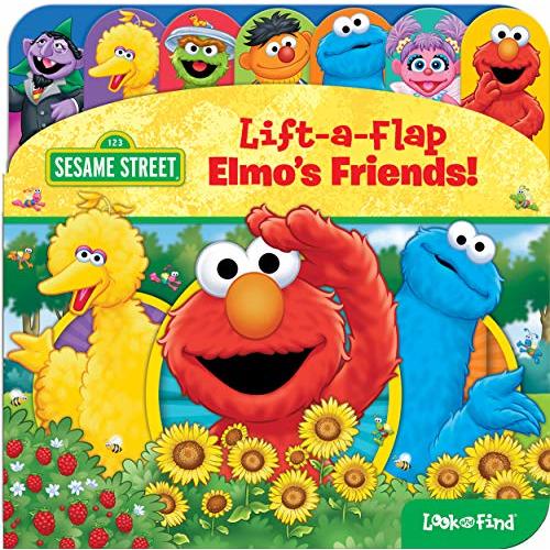 Sesame Street - Elmo, Big Bird, and More! - Lift-a-Flap Look and Find Activity Book - PI Kids