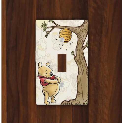 Standing Winnie the Pooh Light Switch Cover