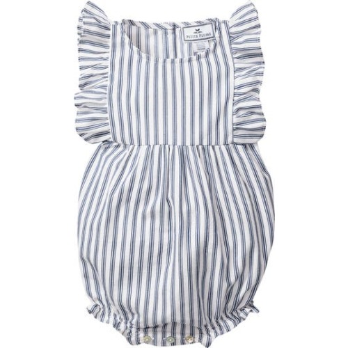 Ruffle Trim Cotton Blend One-Piece Pajamas, 3-6M
