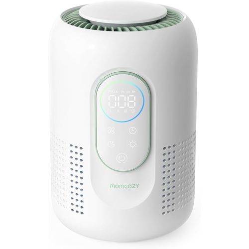 Momcozy Air Purifier for Bedroom with Dimmable Night Light for Small Room