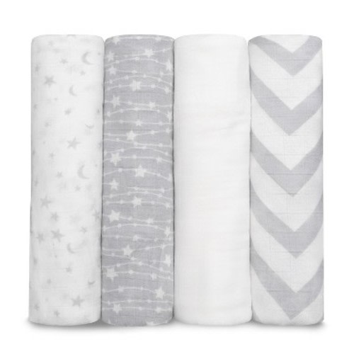 Muslin Swaddle Blankets Neutral Receiving Blanket for Boys and Girls by Comfy Cubs