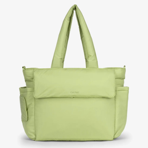 Diaper Tote Bag with Laptop Sleeve in Lime | CALPAK