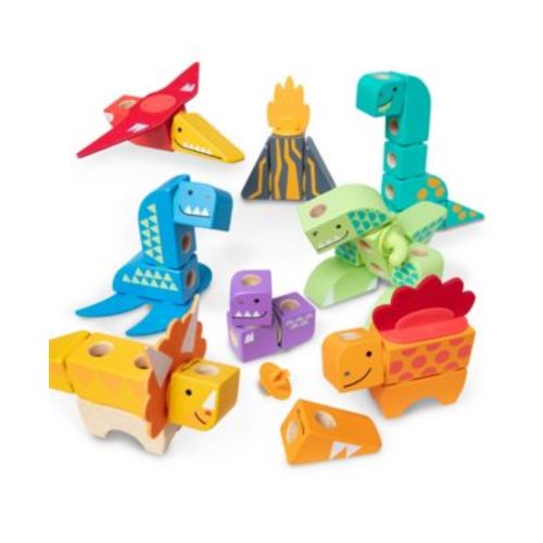 Melissa & Doug Dinosaur Blockables Play Set Toy