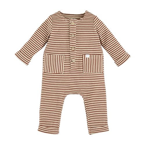Mud Pie baby-girls Baby Brown Stripe Bodysuit