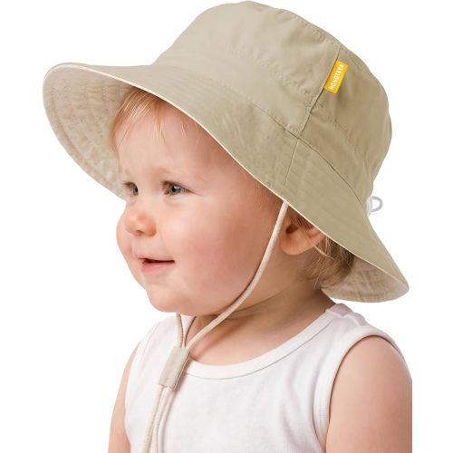 Baby Sun Hat for Toddler Kids Bucket Hat Summer Beach Essentials Sun Protection Bamboo Rayon Baby Hats for Boys Girls