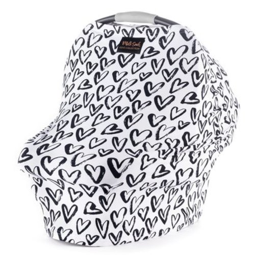 Luxe Milk Snob Car Seat Cover, Hearts