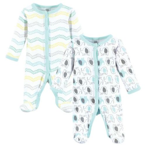 Luvable Friends Cotton Preemie Sleep and Play, Elephants, Preemie