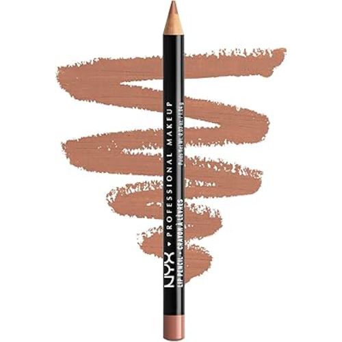 NYX PROFESSIONAL MAKEUP Slim Lip Pencil, Long-Lasting Creamy Lip Liner - Natural