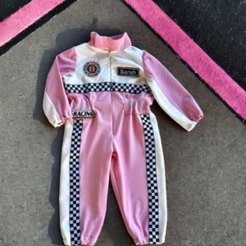 Pink racer jumpsuit