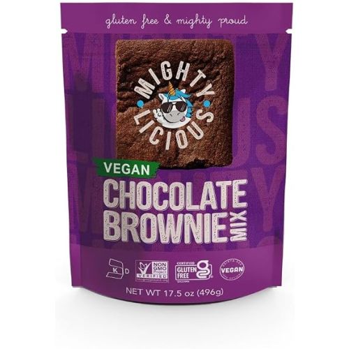MIGHTYLICIOUS Gluten-Free Chocolate Brownie Mix 17.5 Ounce (Pack of 1)