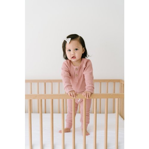 Blush Ribbed Bodysuit
– Little One Shop Co.